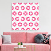 Poppy Modern Sunbursts Canvas Afdruk (Insitu (Woonkamer))