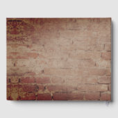 Poppy Monogram Dark Mariage Livre d'invité (Verso)