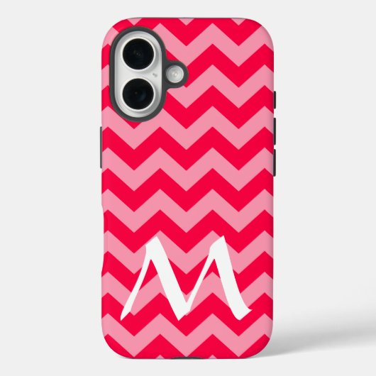 Poppy Moroccan Moods Chevrons met Monogram Case-Mate iPhone Case (Achterkant)