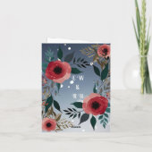 Poppy of Love" Collection Faire-part de mariage (Dos)