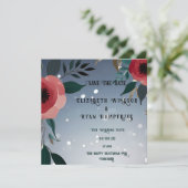 "Poppy of Love" Huwelijksuitnodiging Collectie Save The Date (Staand voorkant)