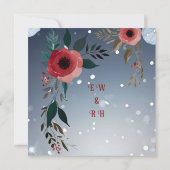 "Poppy of Love" Huwelijksuitnodiging Collectie Save The Date (Achterkant)