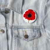 POPPY OF Remembrance Ronde Button 5,7 Cm (In situ)