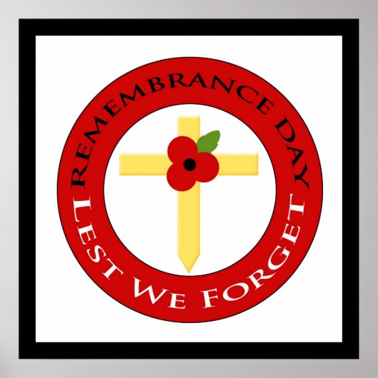 Poppy on cross - Poster (Devant)