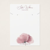 Poppy Oorbel & Ketting Set Sieraden Display Kaart (Voorkant)