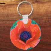 POPPY Oriental Red Sinaasappel — Sleutelhanger (Voorkant)