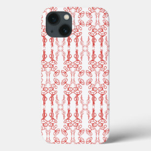 Poppy Outline, Rood op Wit, iPad Case-Mate Hoesje