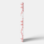 Poppy Outline, Rood op Wit, iPad Case-Mate Hoesje (Achterkant / Rechts)