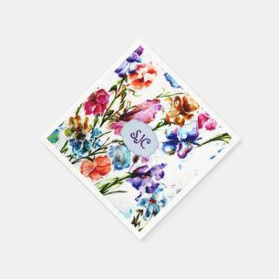POPPY PAW PRINTS PAPIERNAPKINS SERVETTEN