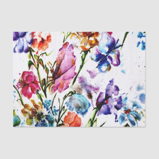 POPPY PAW PRINTS | WEEFSELPAPIER TISSUEPAPIER (Voorkant)