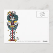 Poppy Popcorn Pixie Stick Rainbow Circus Briefkaar Briefkaart (Achterkant)