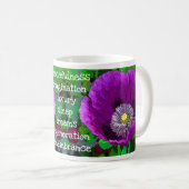 Poppy pourpre - mug (Devant droit)