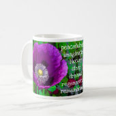 Poppy pourpre - mug (Devant gauche)