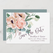 Poppy Radiance Sla de datum op Save The Date (Voorkant / Achterkant)
