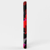 Poppy Red Retro Floral Design Case-Mate iPhone Case (Achterkant/rechts)