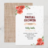 Poppy Red-themafartij Kaart (Voorkant / Achterkant)