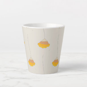 Poppy regenprint latte mok