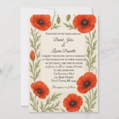 Poppy Reverie Photo Wedding Invitation (Devant)