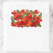 POPPY ROUGE ~ Stickers Rectangle (Sac)