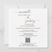 ** POPPY RSVP - QR code AR9 Floral Wedding Kaart (Achterkant)