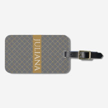 Poppy Seed Grey and Gold Quatrefoil, speciaal gepe