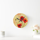 Poppy Shadows Art Clock Ronde Klok (Huis)