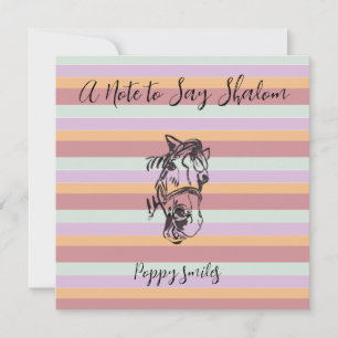 Poppy-snoep strepen Sticker Kaart