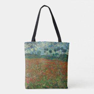 Poppy-veld van Vincent van Gogh Fine Art Draagtas