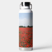 Poppy veld - Waterfles (Achterkant)