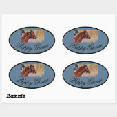 Poppy vet rechthoekige sticker (Vel)