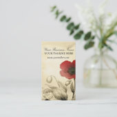  Poppy Visitekaartjes - Ephemera Floral (Staand voorkant)