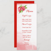 Poppy Waterverf menu's (Voorkant / Achterkant)