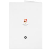 Poppy Waterverf Print Wenskaart (Achterkant)