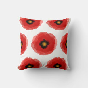 POPPY waterverven stijl patroon Sq Kussen