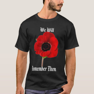 Poppy, we zullen, onthoud ze t-shirt
