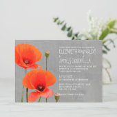 Poppy Wedding Invitations Kaart (Staand voorkant)