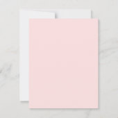 Poppy Wildflower Roze trouwfoto Save The Date (Achterkant)
