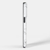 Poppy Wildflower Zwart-wit Minimalistisch Bloemen Case-Mate iPhone Case (Achterkant / Rechts)