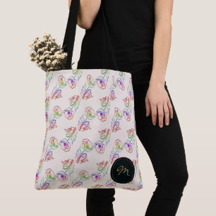 Poppyes florale patroon. Papaver. Draagtas