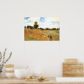 Poppyfield at Argenteuil, Monet Poster (Cuisine)