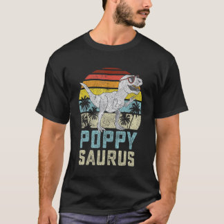 Poppysaurus T Rex Dinosaur Poppy Saurus Familie Ma T-shirt