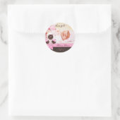 Pops de gâteau Bébé Girl Sticker rose Brown bonbon (Sac)