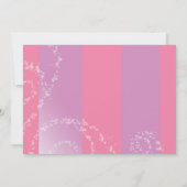 Pops de gâteaux rose et violet Invitations de fête (Dos)