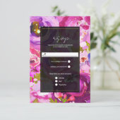 Pops de rose & violet Vibrant mariage floral RSVP (Debout devant)