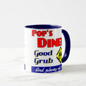 Pops Diner Cuisine Art Café Mug (Devant droit)