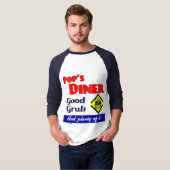 Pops Diner Good Grub Retro Art T-Shirt (Devant entier)