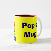 Pops Diner Retro Custom Coffee Mug (Devant droit)