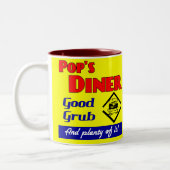 Pops Diner Retro Custom Coffee Mug (Gauche)