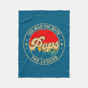 Pops Man Mythe Legende Vintage Ontwerp Fleece Deken