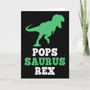 Pops-saurus Rex Dino Dinosaur Grappige Popssaurus Kaart